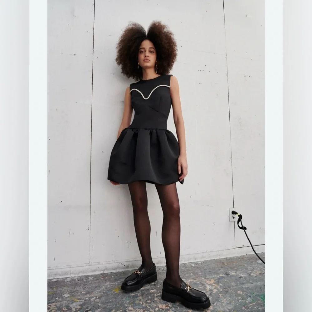 Tanya Taylor Fall ‘22, Naoki Mini Dress, NWT, Embellished💎 Cocktail 🍸 size 8